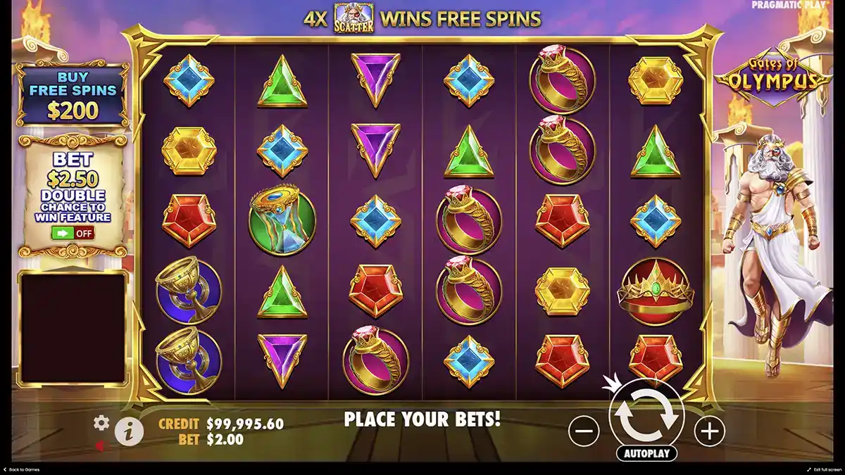 Gates of Olympus çevrimiçi slot makinesindeki bonuslar